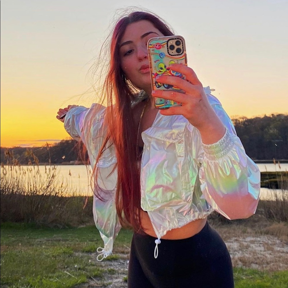 Zara windbreaker cropped